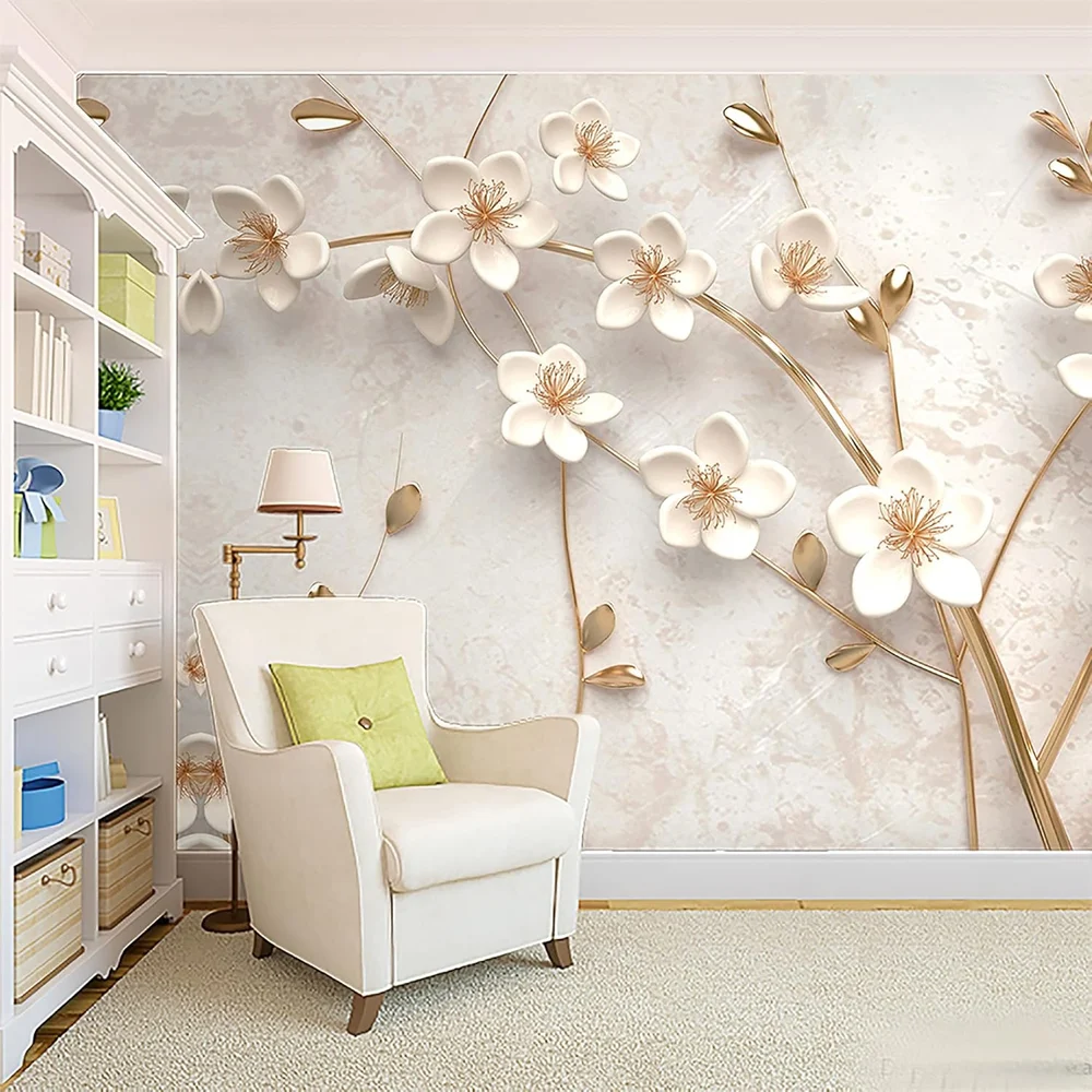 Waterproof PVC Wallpaper non adhesive (sq ft)